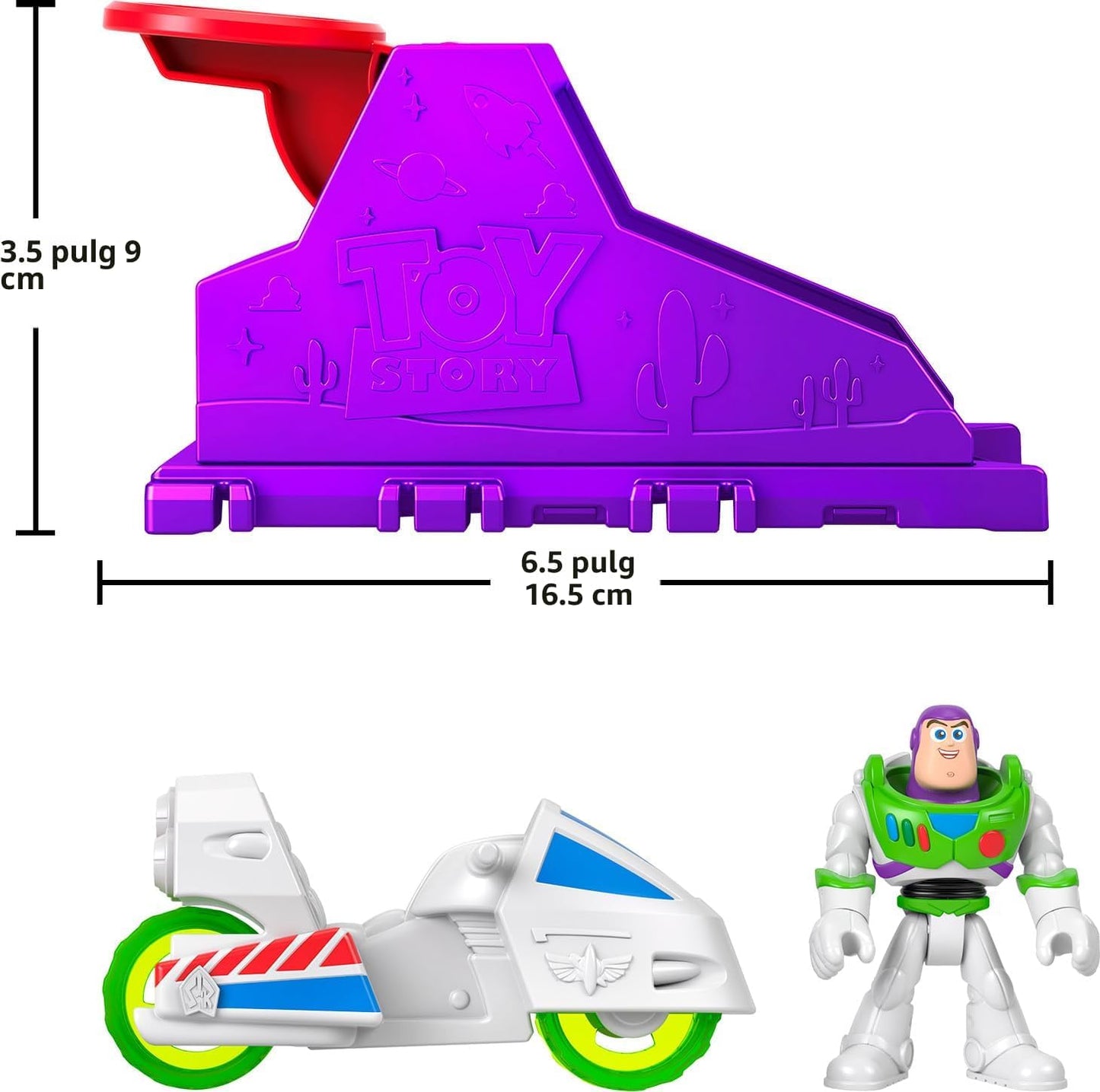 Juego de lanzador con figura de acción Buzz Lightyear