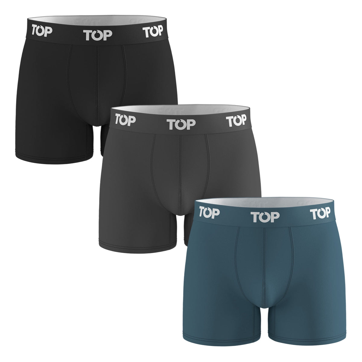 Tripack Bóxer Hombre Medio Algodón  C28