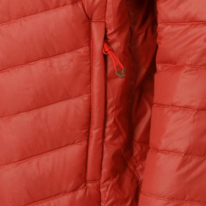Parka Hombre Pluma Kori con Cierre y Gorro Rojo