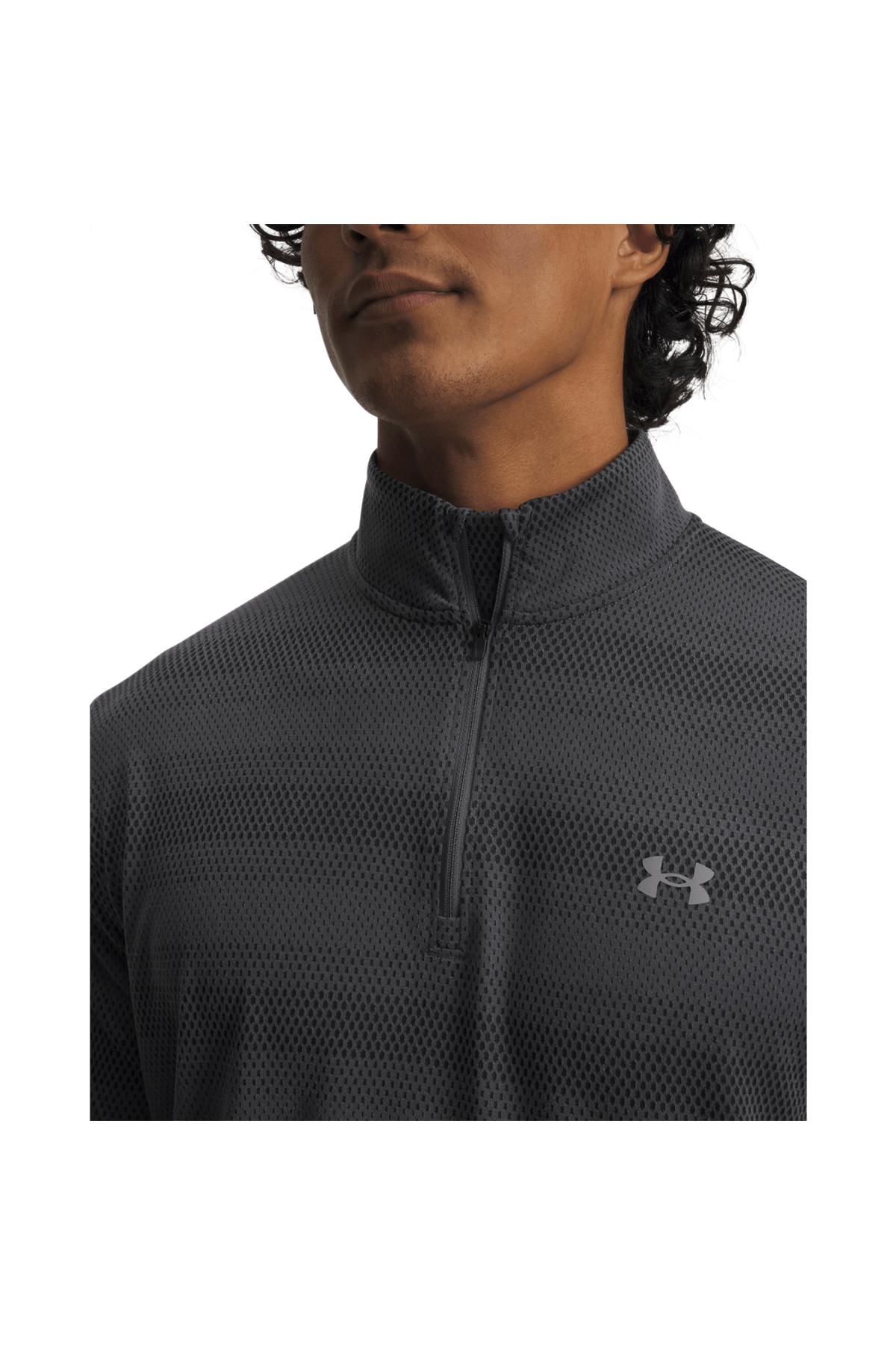 Polera Hombre Manga Larga Velociti Gris