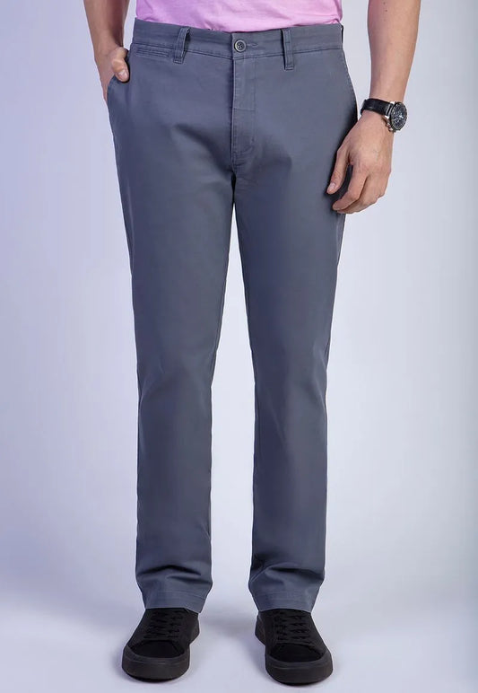 Pantalón Hombre Twill Without Pleats Metal