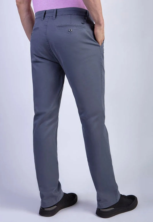 Pantalón Hombre Twill Without Pleats Metal