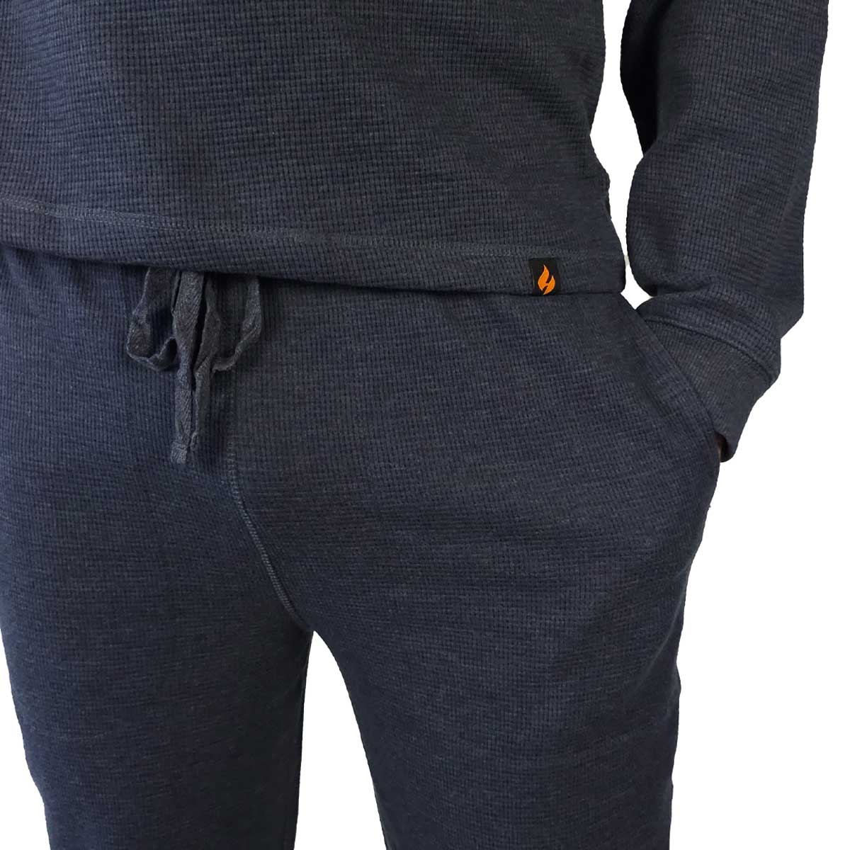 Camiseta Hombre Primera Capa Térmica Azul Melange