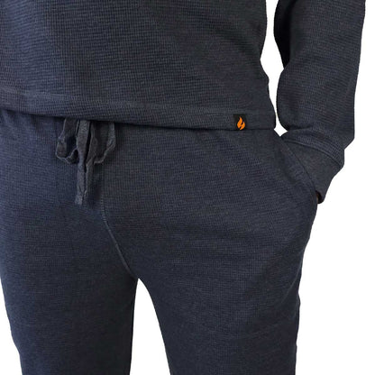 Camiseta Hombre Primera Capa Térmica Azul Melange