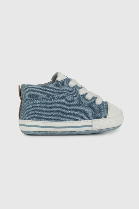 Zapatilla Bebé Niño Urbana Caña Alta Azul