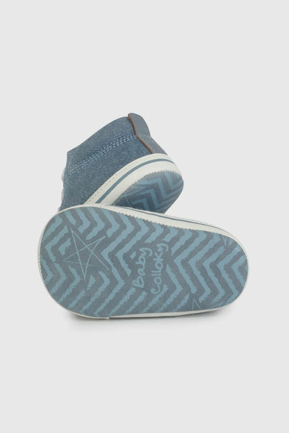 Zapatilla Bebé Niño Urbana Caña Alta Azul