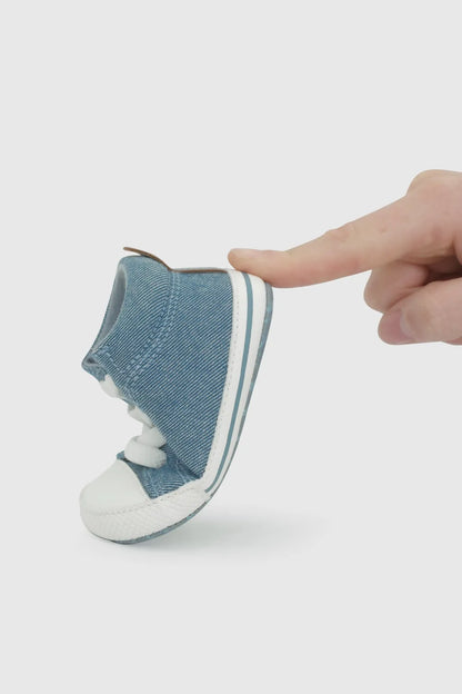 Zapatilla Bebé Niño Urbana Caña Alta Azul