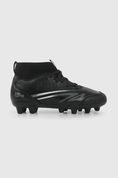 Zapatilla Niño Fútbol con Toperoles Negra