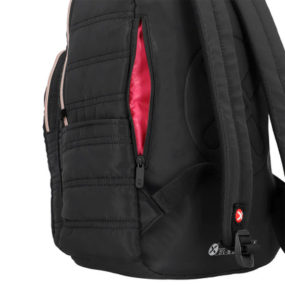 Mochila para notebook 15" Vermont negra/rosada