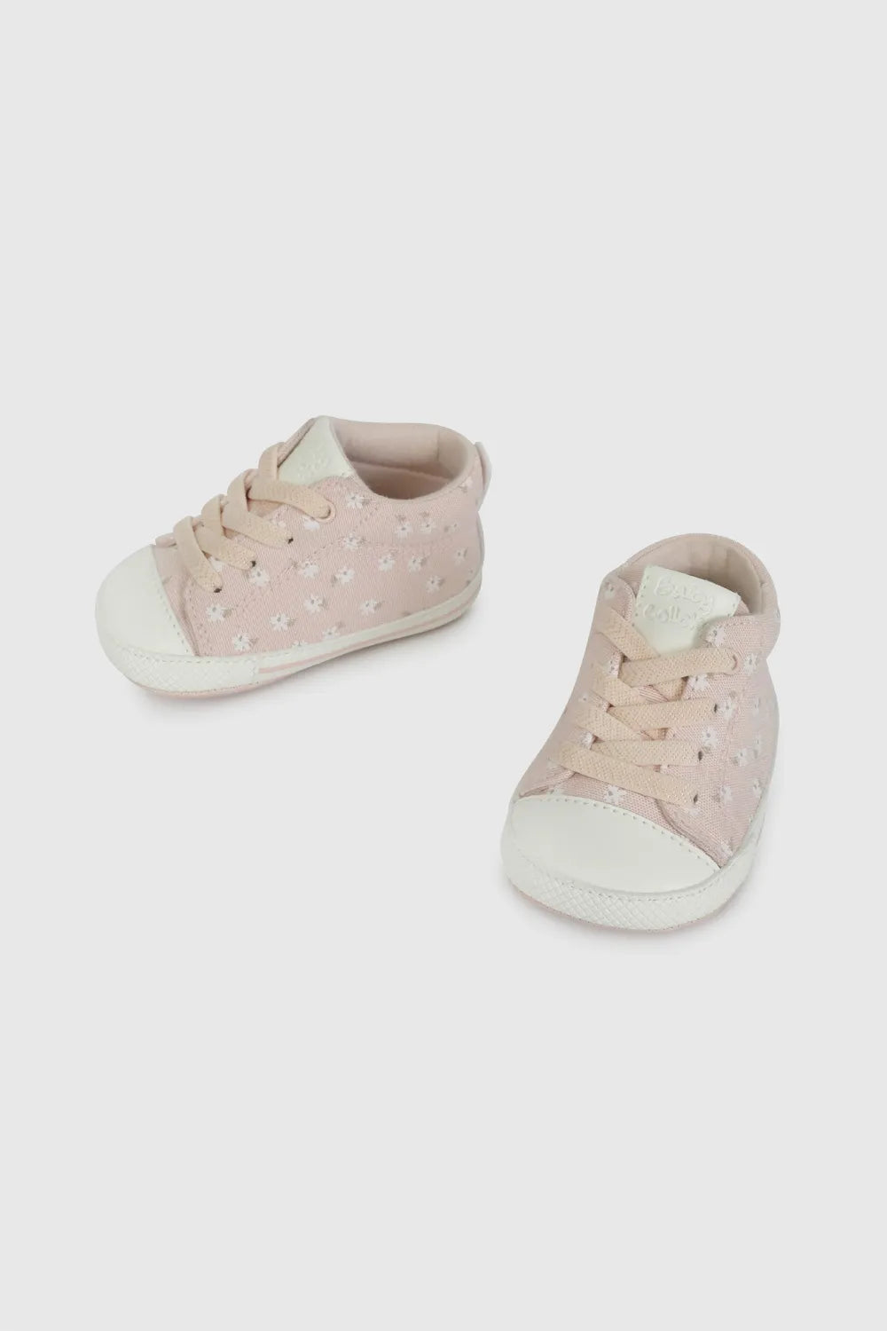 Zapatilla Bebé Niña Urbana Caña Alta Rosada Flores