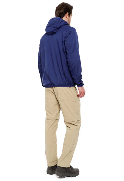 Chaqueta Hombre Compactable Airjkt Hoodie Azul