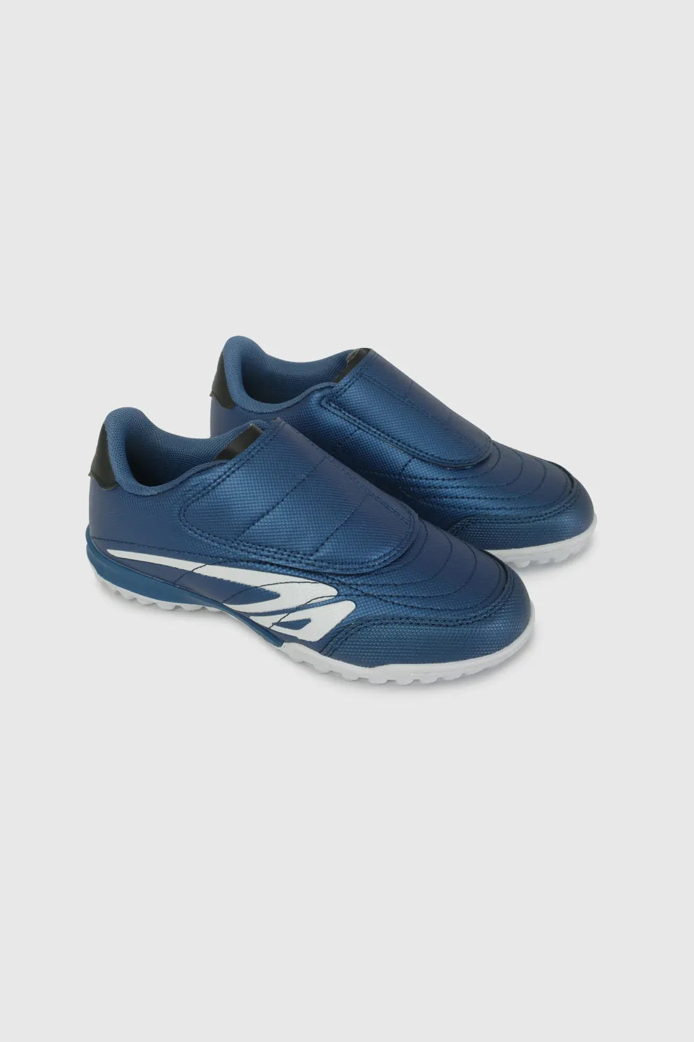 Zapatilla Niño Fútbol Azul Electrico