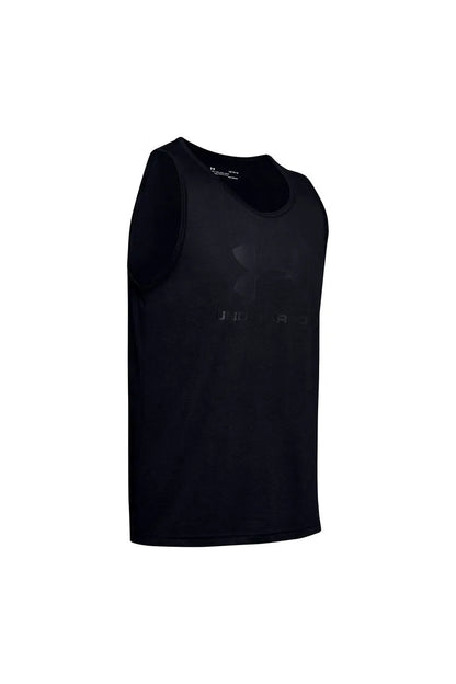 Polera Hombre sin mangas sportstyle logo Negro