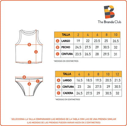 Bikini Niña Rosa Logo Barbie Fucsia