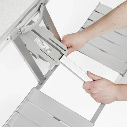 Mesa De Aluminio Plegable Dyne 4 Personas Camping