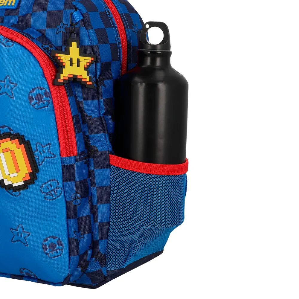 Mochila Escolar Niño Kinder Azul