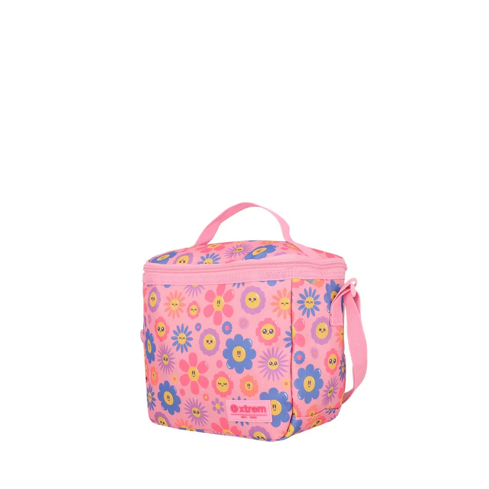 Mochila + Estuche + Lonchera Multipack Niña Flores Pink