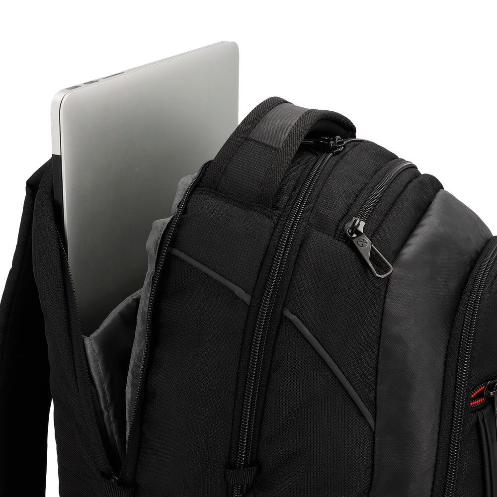 Mochila Para Notebook Unisex 15" Brooklyn Negra/Roja