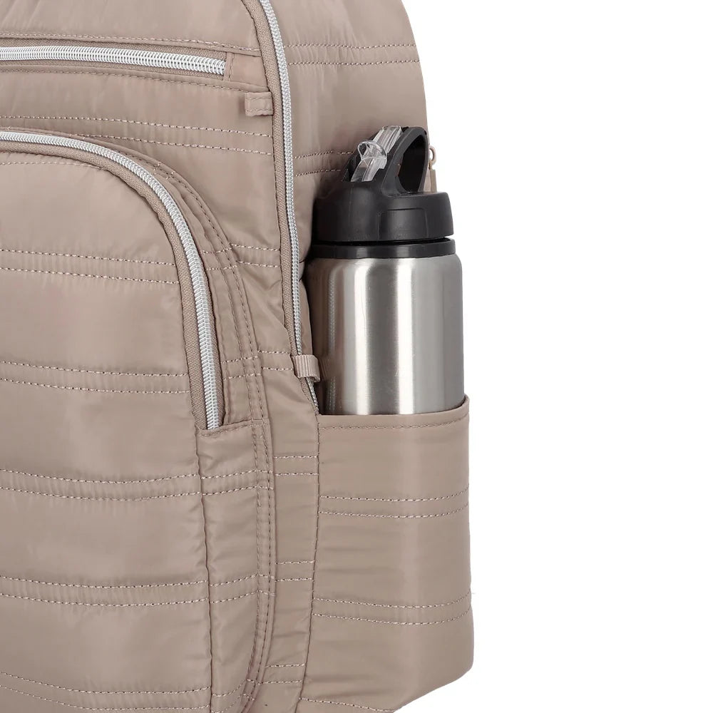 Mochila Para Notebook Mujer 15" Vermont Simply Taupe