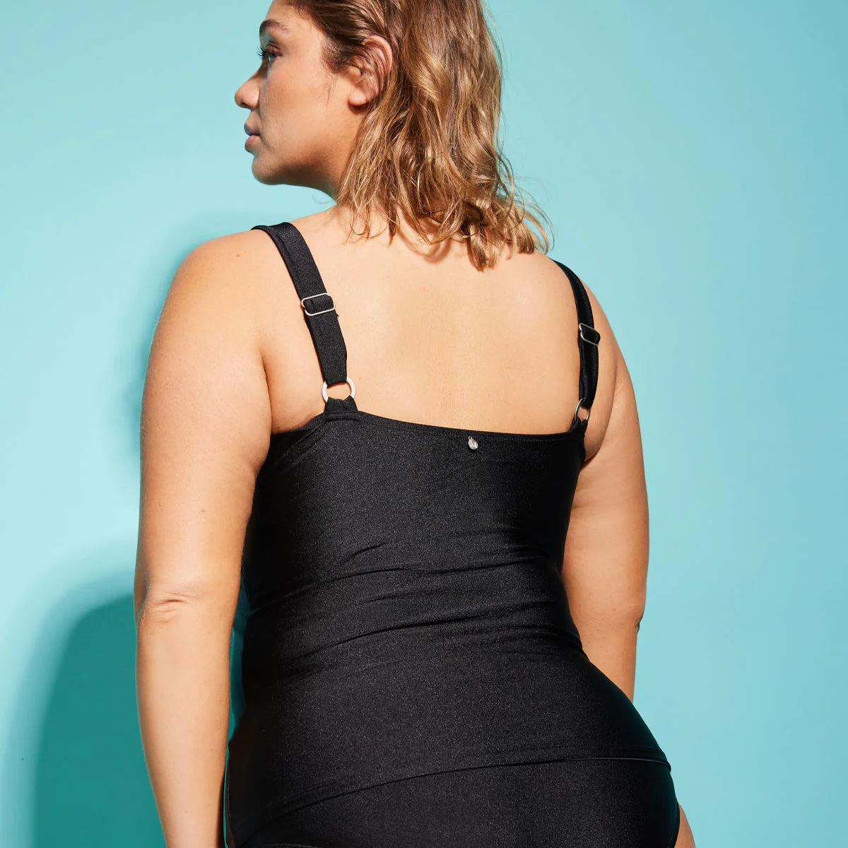 Traje de Baño Mujer Tankini Halter Negro