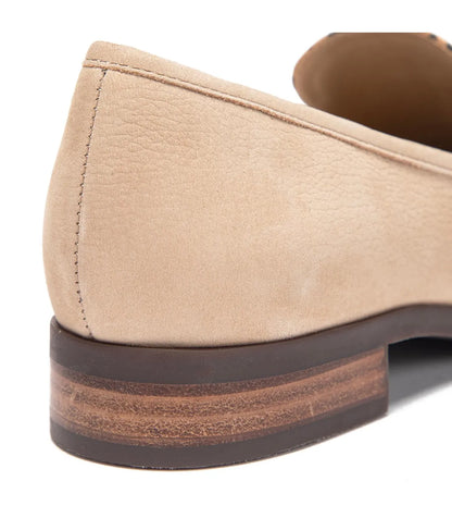 Mocasin Mujer Taco Bajo Cruz Leopardo