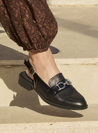 Zapato Mujer Cuero Negro