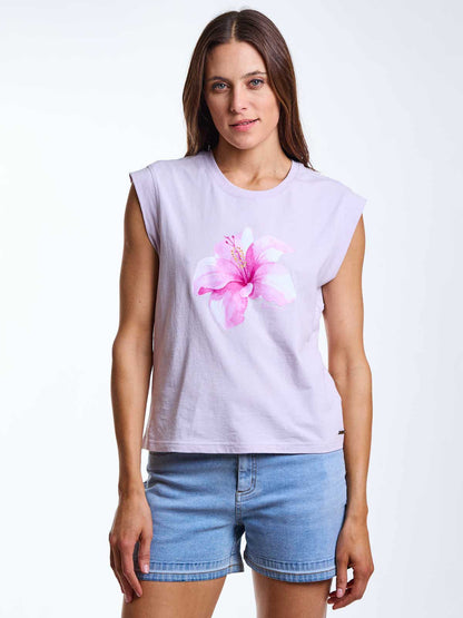 Polera Mujer Regular Fit Nalu Morado