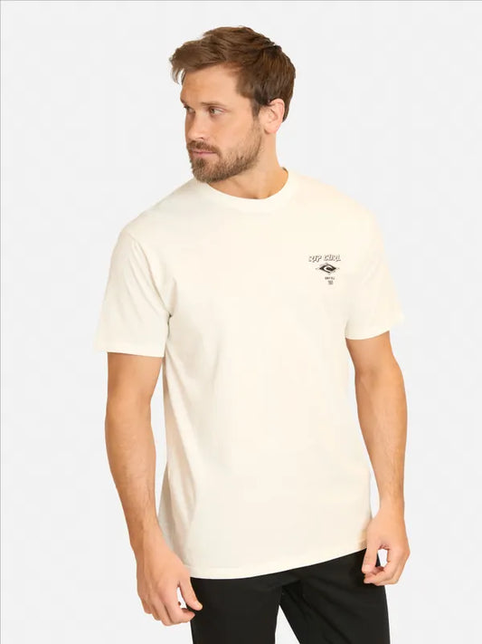 Polera Hombre Scripted Blanco