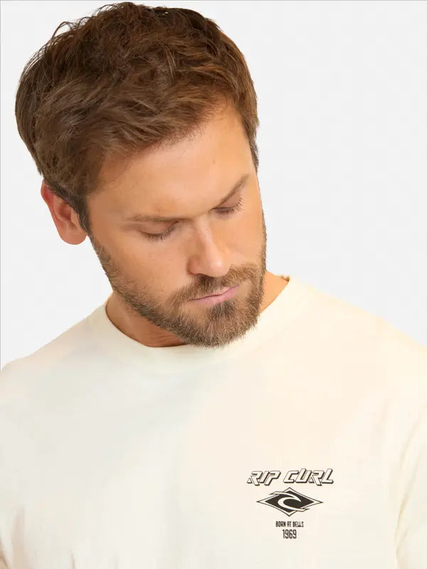 Polera Hombre Scripted Blanco