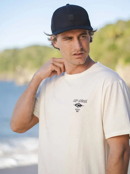 Polera Hombre Scripted Blanco