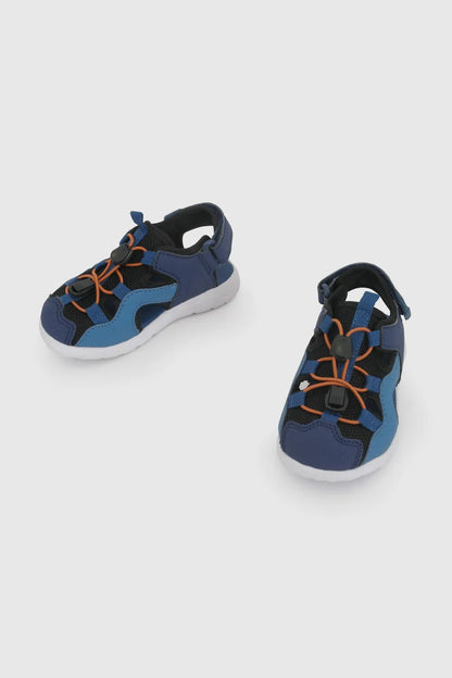 Sandalia Niño Caminante con Velcro Outdoor Azul