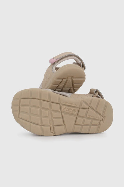 Sandalia Niña Outdoor con Velcro Beige