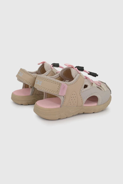 Sandalia Niña Outdoor con Velcro Beige