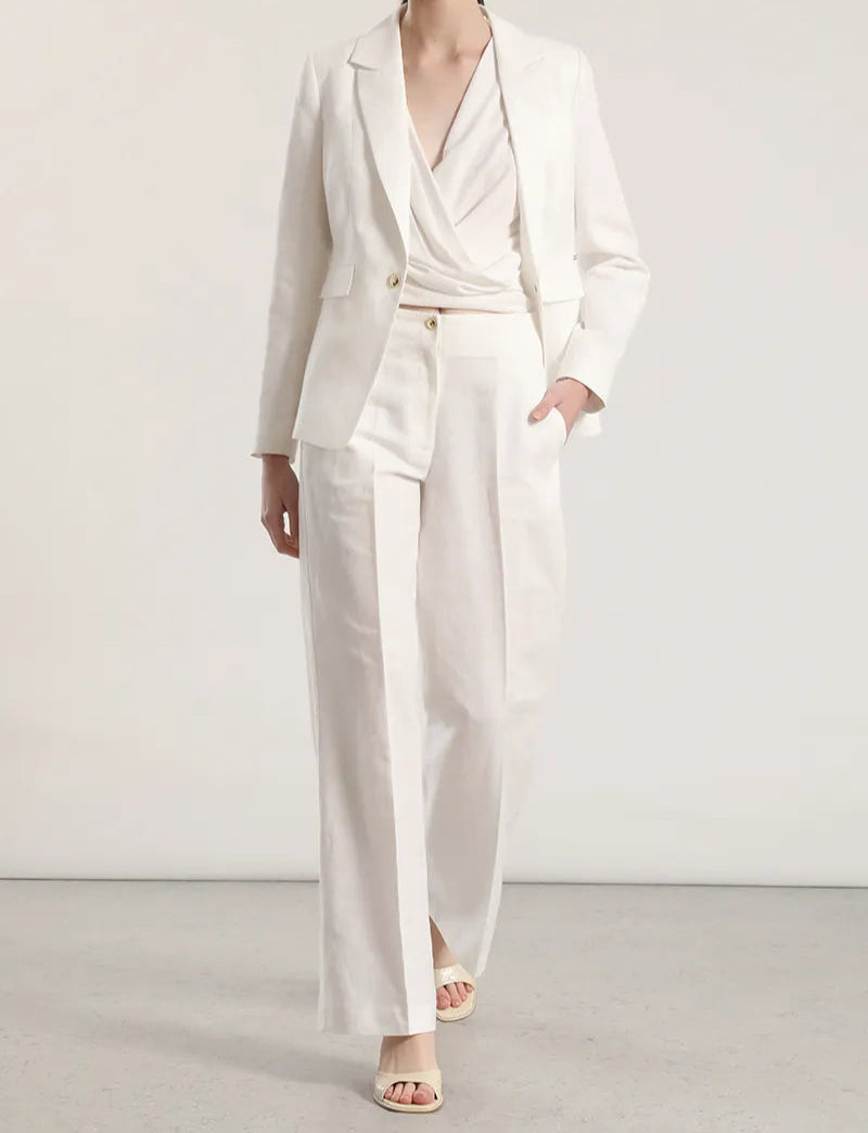 blazer-mujer-clasico-entallado-lino-algodón-crudo
