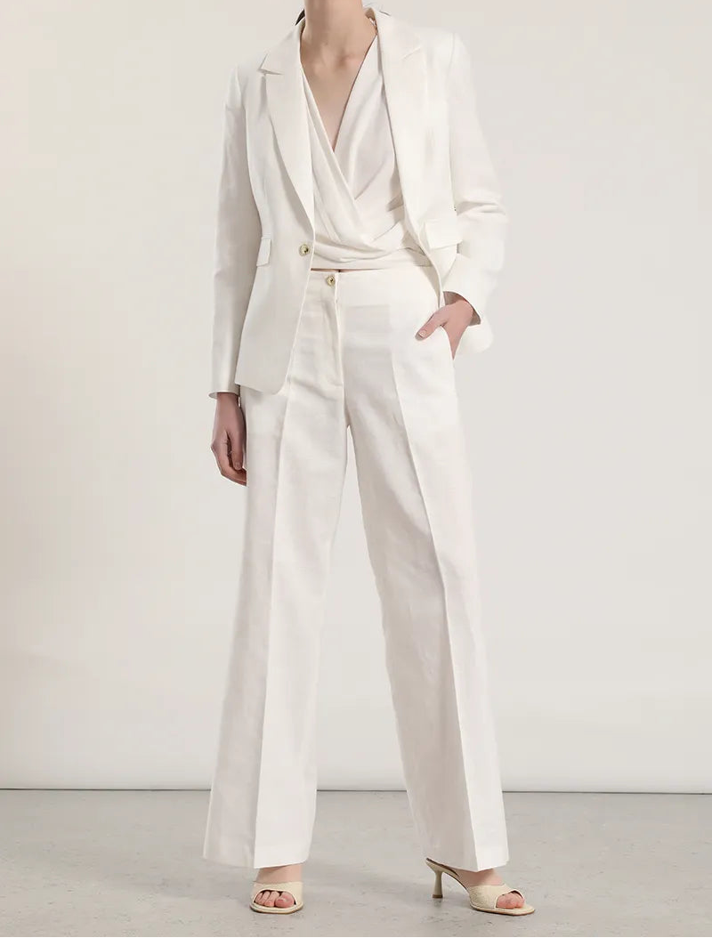 blazer-mujer-clasico-entallado-lino-algodón-crudo
