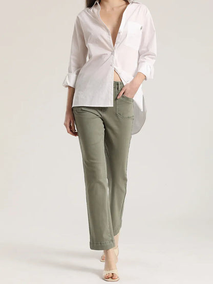 jeans-mujer-color-slim-tiro-medio-militar