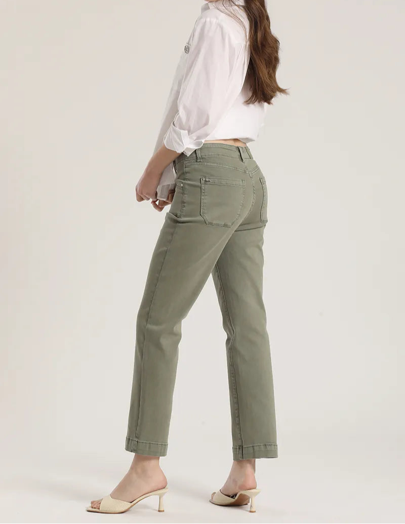 jeans-mujer-color-slim-tiro-medio-militar
