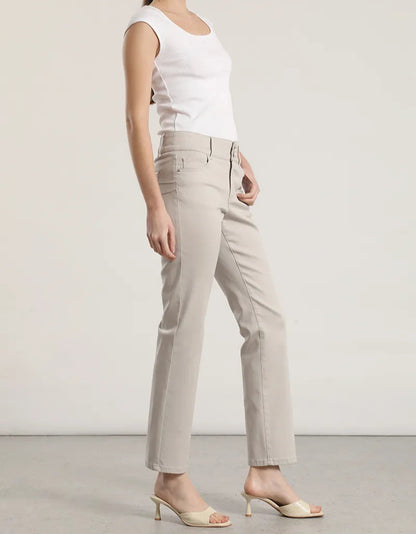 Pantalon Mujer Pitillo Push Up Tiro Medio Gris