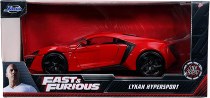 Auto deportivo rojo Lykan Hypersport