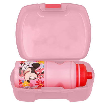 Set Premium Porta Sándwich y Botella de Minnie Mouse