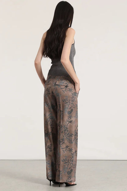 pantalon-mujer-ancho-tiro-alto-estampado-cafe