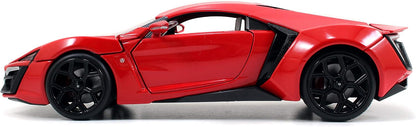 Auto deportivo rojo Lykan Hypersport
