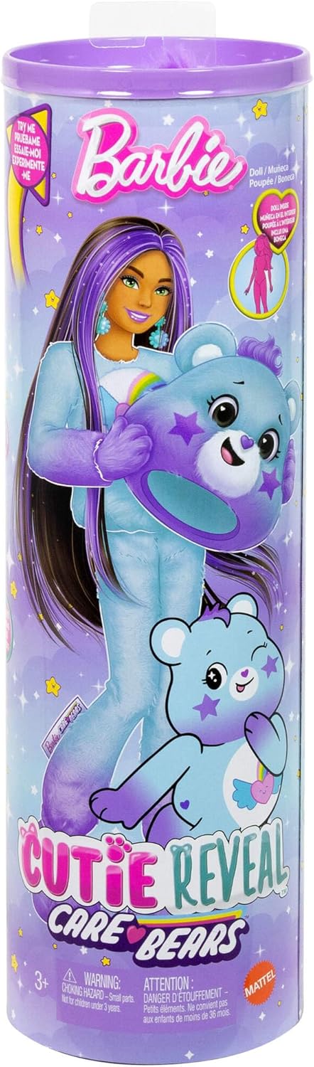 Barbie Cutie Reveal Care Bears Serie 2 Dream Bright Bear