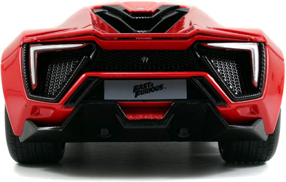 Auto deportivo rojo Lykan Hypersport