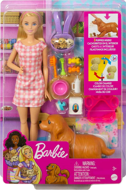 muñeca-barbie-cachorros-recién-nacidos