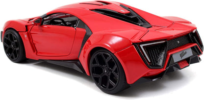 Auto deportivo rojo Lykan Hypersport