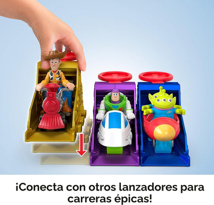 Juego de lanzador con figura de acción Buzz Lightyear
