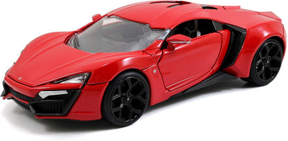 Auto deportivo rojo Lykan Hypersport