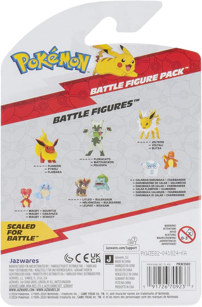 Pokemon Battle ready! Set 2 Figuras Galarian Darumaka + Charmander