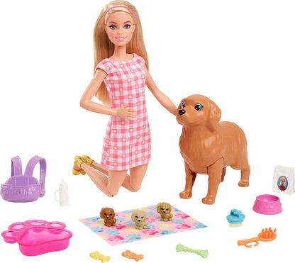 Muñeca Barbie Cachorros Recién Nacidos